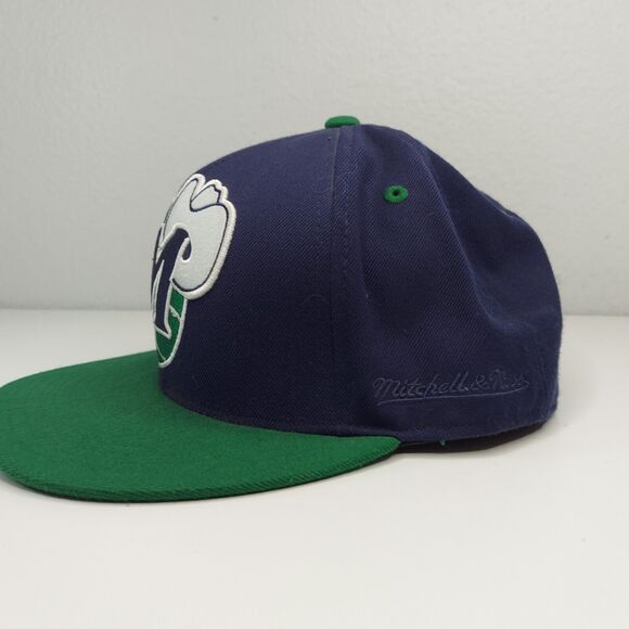 Dallas Mavericks NBA Mitchell & Ness Hat Cap Blue /Green Fitted 7-1/8 (57CM) - Picture 4 of 10